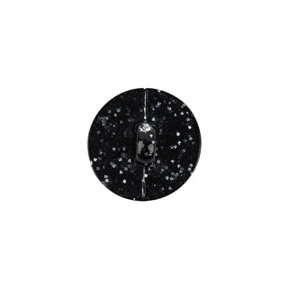 Black Plastic Button - 24L/15mm - Detail