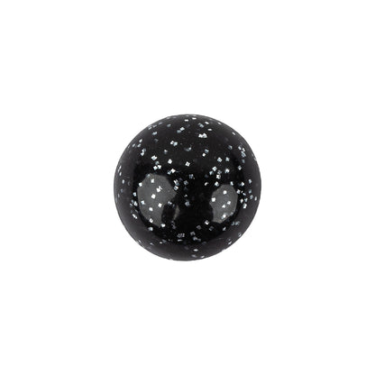 Black Plastic Button - 24L/15mm