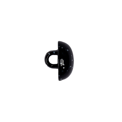 Black Plastic Button - 20L/12.5mm Folded