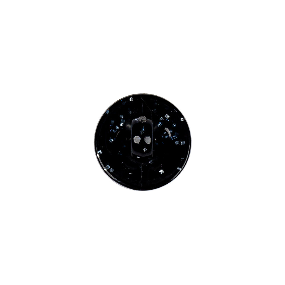 Black Plastic Button - 20L/12.5mm Detail