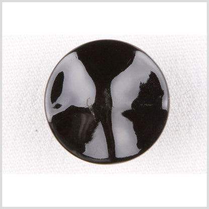 Plastic Shank Back Button - 32L/20mm - Shiny Black