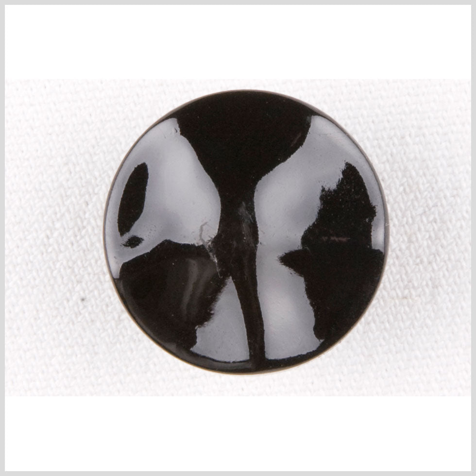 Black Plastic Button - 36L/23mm