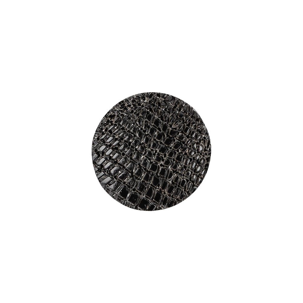 Black Plastic Button - 24L/15mm