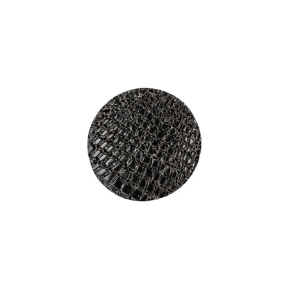 Black Plastic Button - 24L/15mm