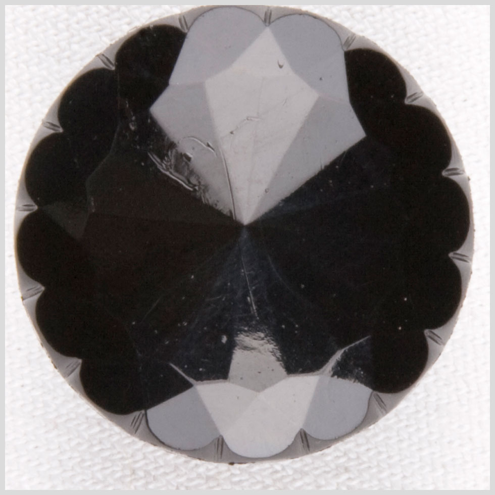 Black Plastic Button - 30L/19mm