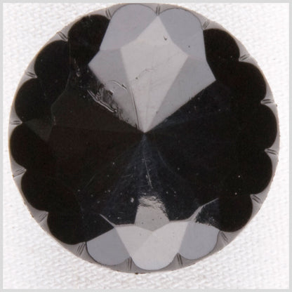 Black Plastic Button - 30L/19mm