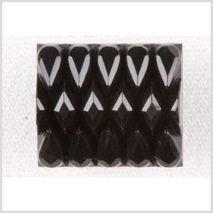 Black Plastic Button - 24L/15mm