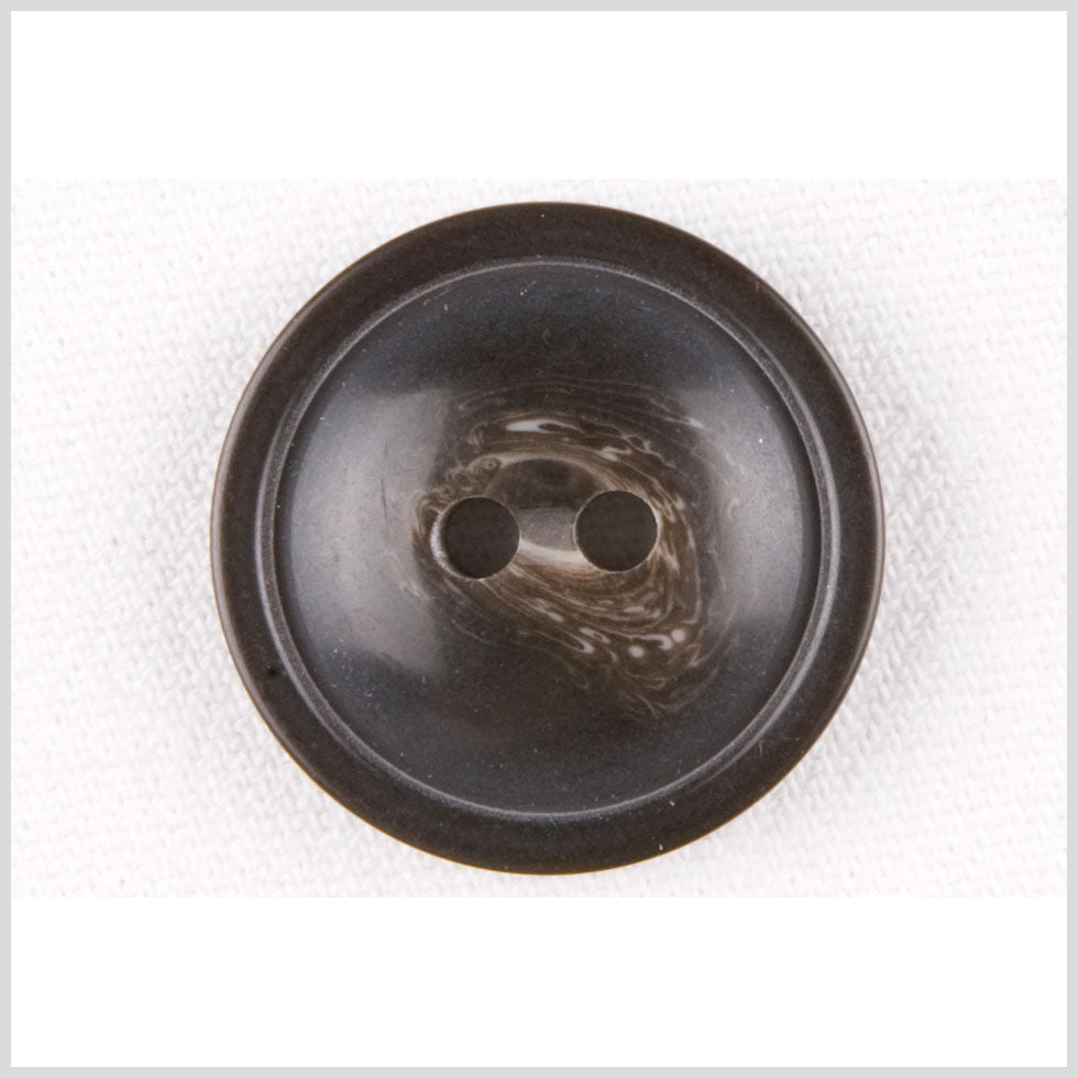 Black Plastic Button - 40L/25mm