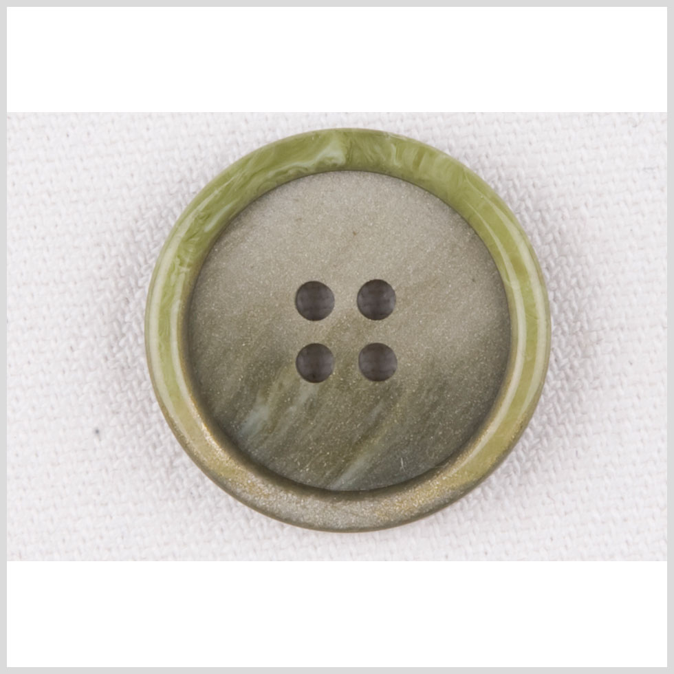 Multi-Green Plastic Button - 36L/23MM