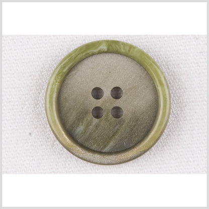 Multi-Green Plastic Button - 36L/23MM