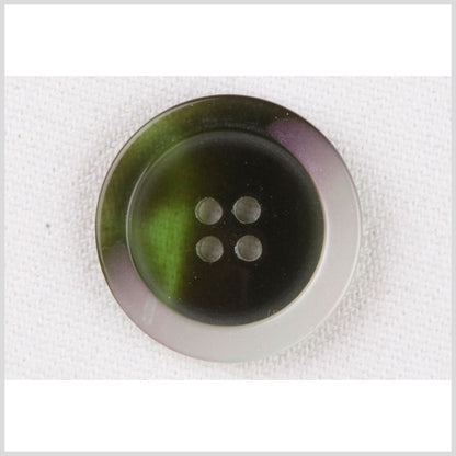 Multi-Green Plastic Button - 40L/25mm