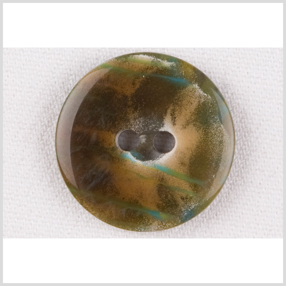 Multi-Green Plastic Button - 40L/25mm