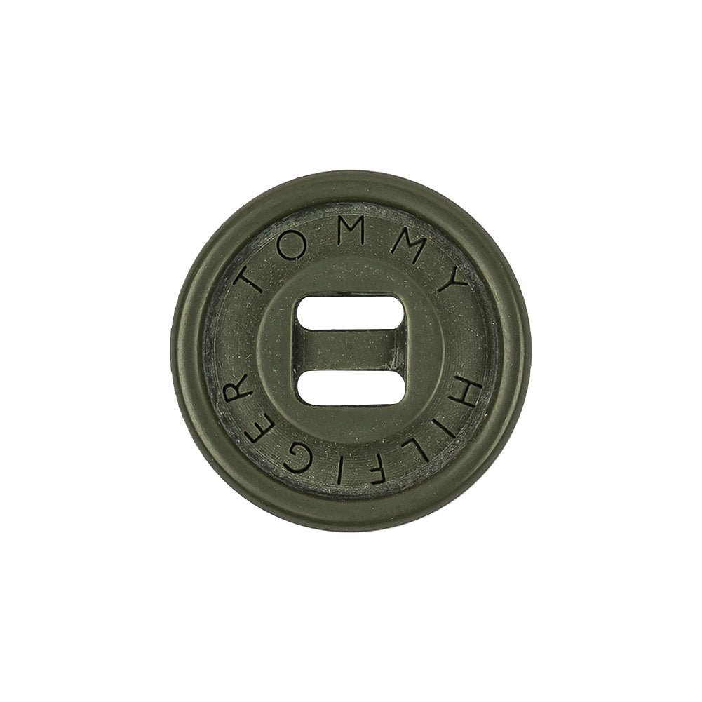 Multi-Green Plastic Button - 34L/21.5mm