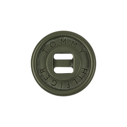 Multi-Green Plastic Button - 34L/21.5mm