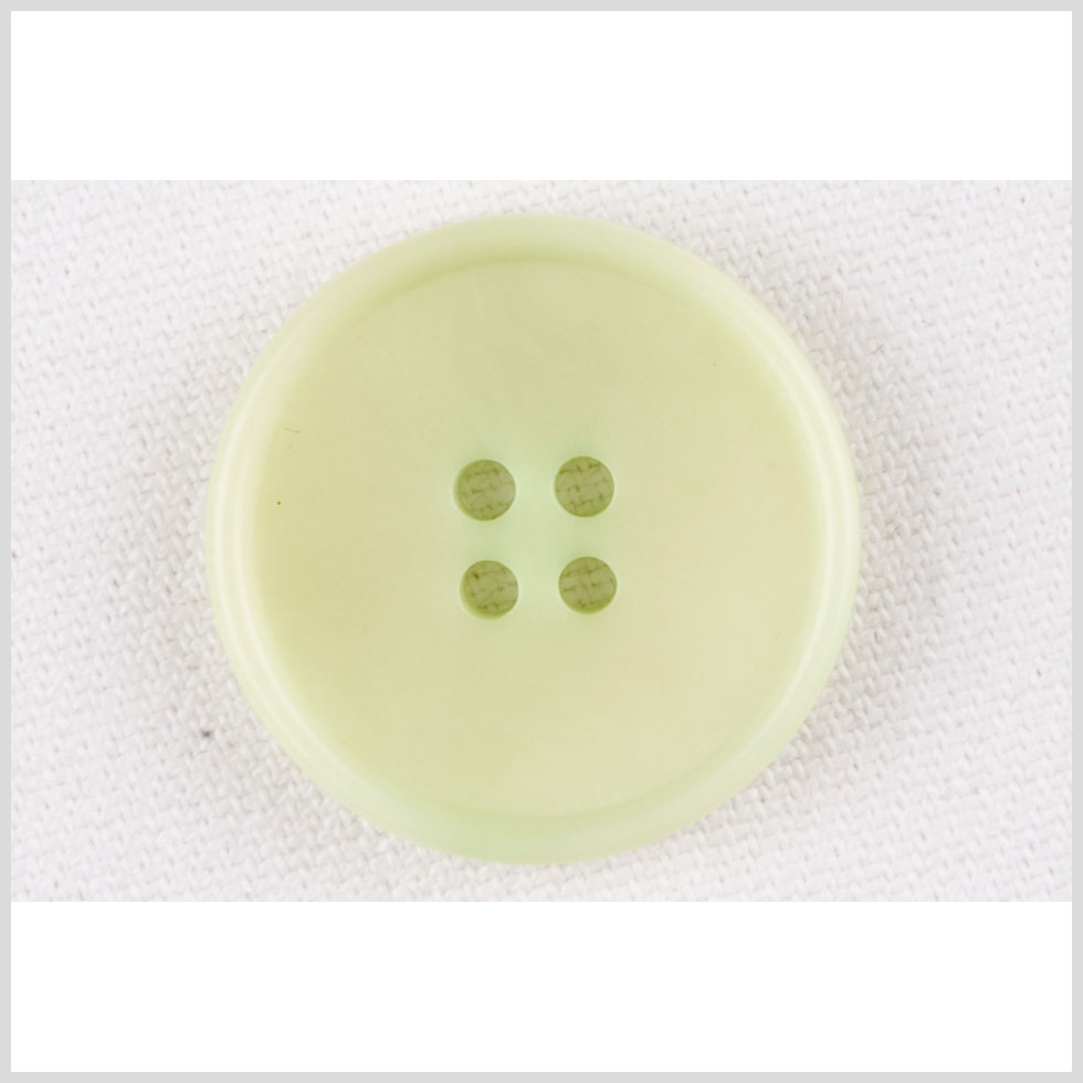 Lime Plastic Button - 34L/21.5mm