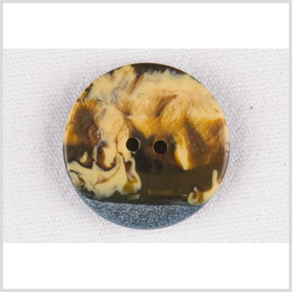 Beige/Brown Plastic Button - 32L/20mm