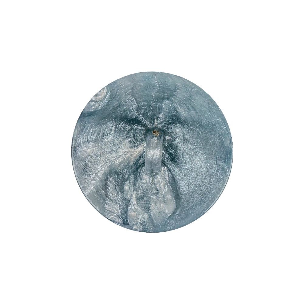 Sky Blue Plastic Button - 36L/23mm - Detail