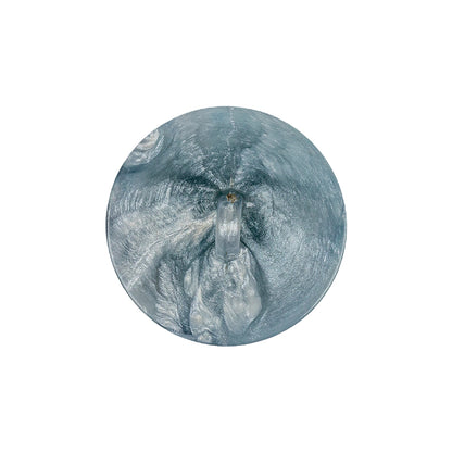 Sky Blue Plastic Button - 36L/23mm - Detail