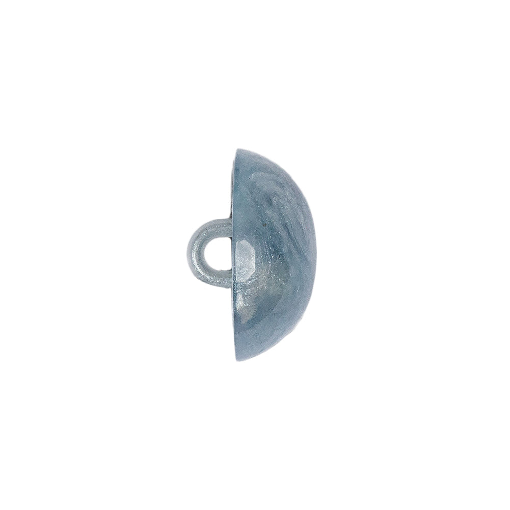 Sky Blue Plastic Button - 28L/18mm - Folded