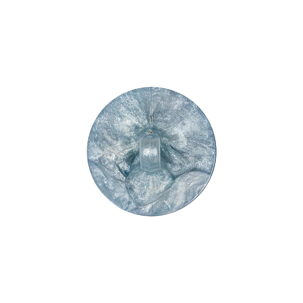 Sky Blue Plastic Button - 28L/18mm - Detail