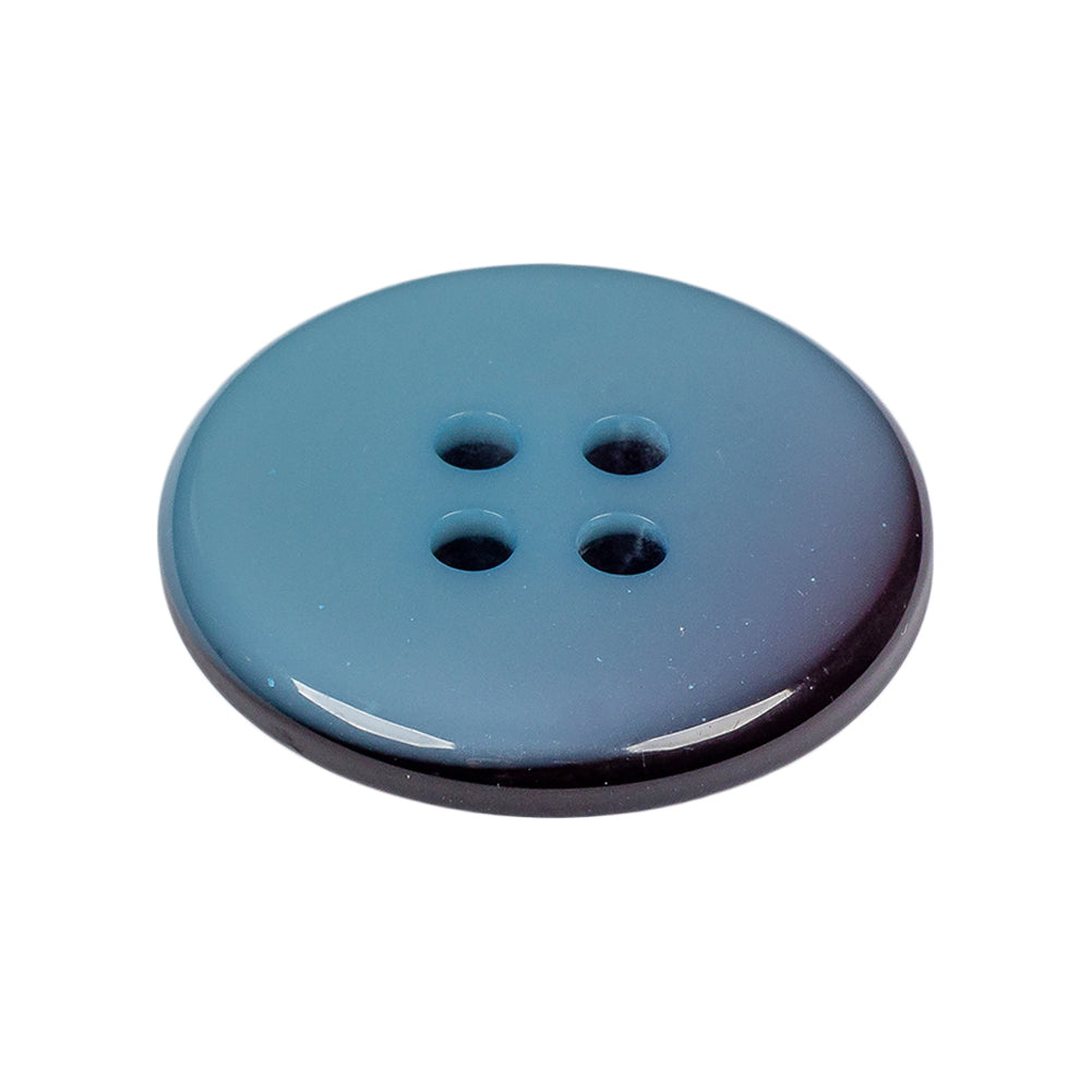 Blue Plastic Button - 44L/28mm Folded