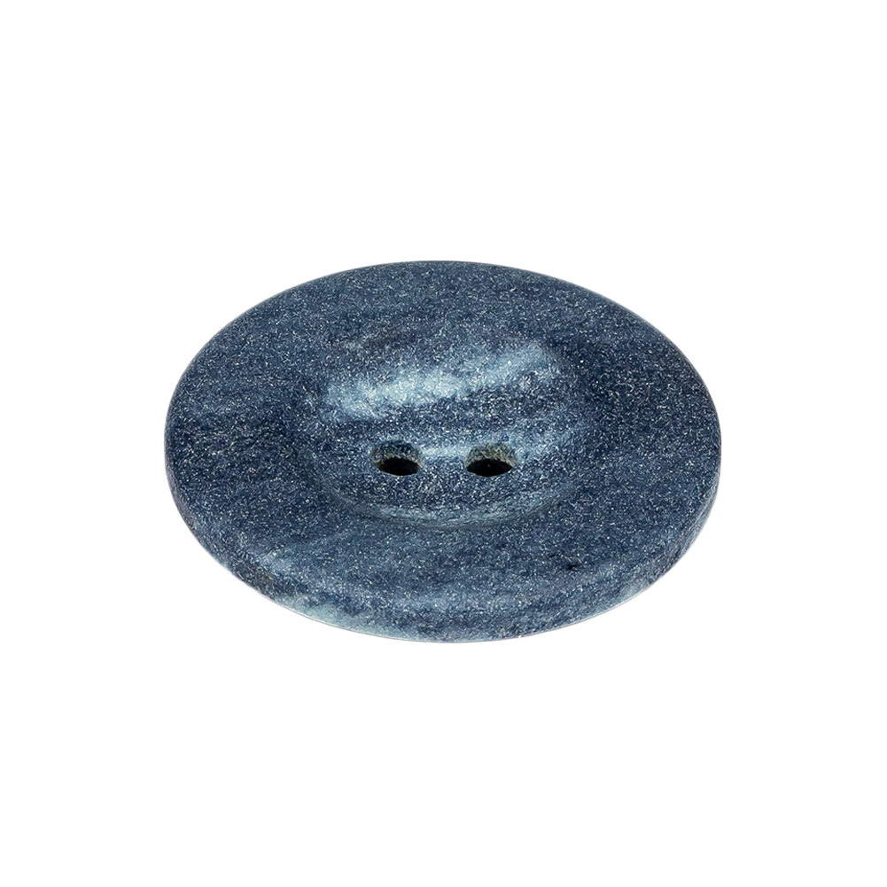 Blue Plastic Button - 40L/25.5mm Folded