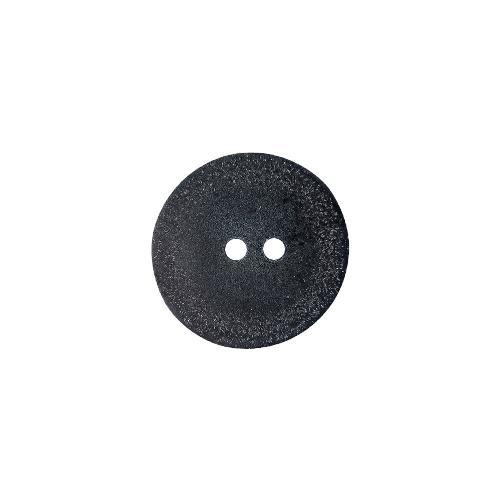 Navy 2-Hole Plastic Button with Needle Channel - 24L/15mm Detail