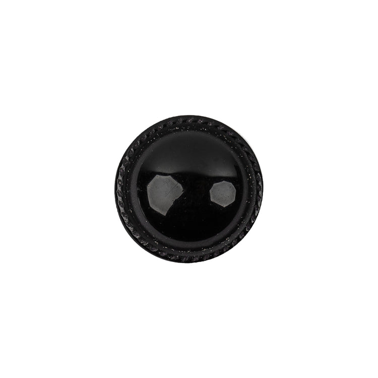 template--25130090922057__main-Shiny Black Saw Tooth Rim Plastic Shank Back Button - 24L/15mm