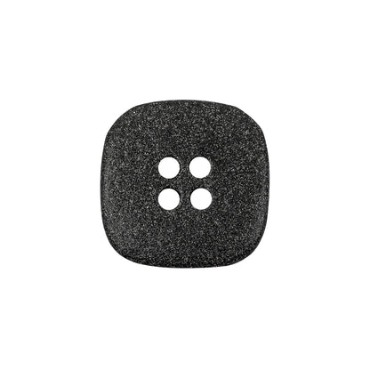 Gray Iridescent 4-Hole Plastic Square Button - 36L/23mm - Detail