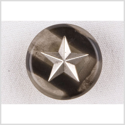 Gray Plastic Button - 36L/23mm