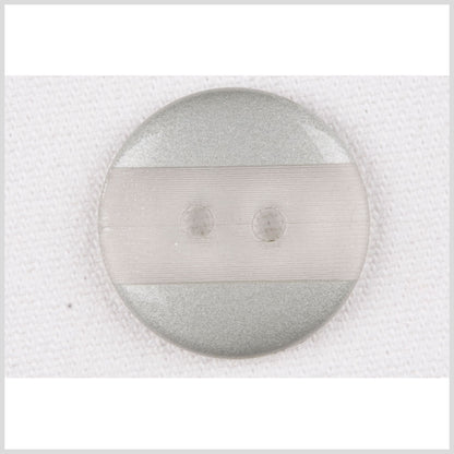 Plastic 2-Hole Button - 28L/18mm - Light Gray Engraved Ribbing Stripe