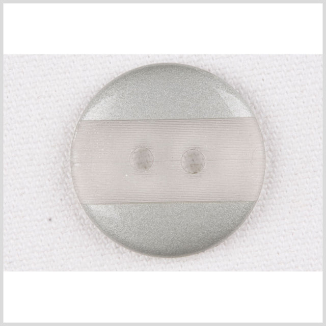 Plastic 2-Hole Button - 28L/18mm - Light Gray Engraved Ribbing Stripe