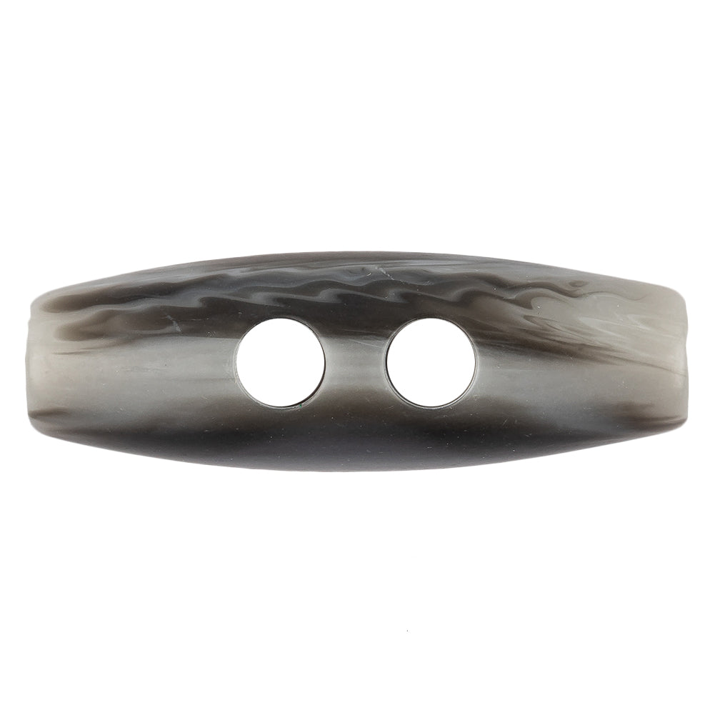 Gray and Storm Plastic Toggle - 64L/40.5mm - Detail