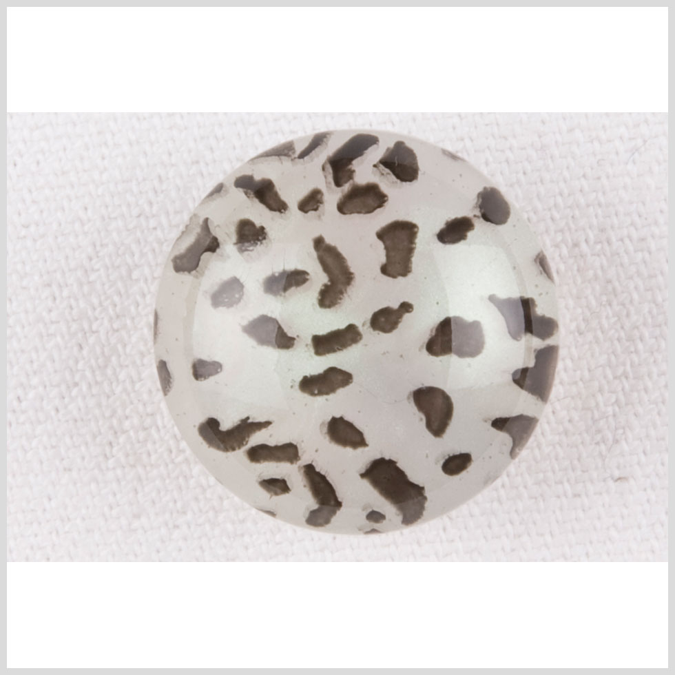 Iridescent/Black Plastic Button - 28L/18mm