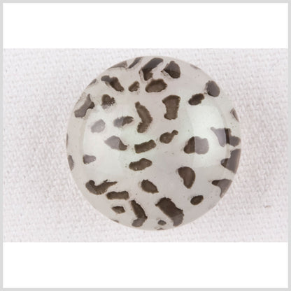 Iridescent/Black Plastic Button - 28L/18mm