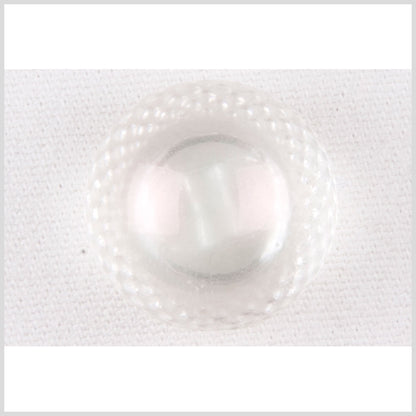 White Plastic Button - 20L/12mm