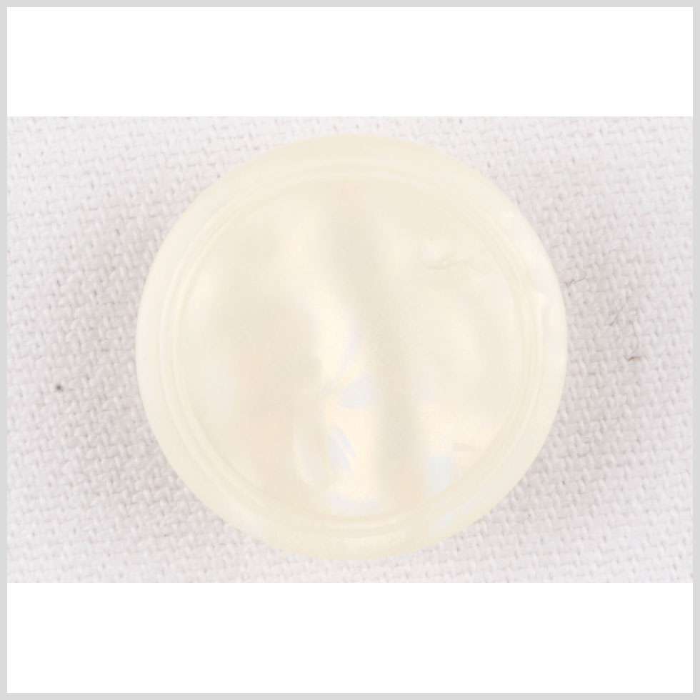 Ivory Plastic Button - 28L/18mm