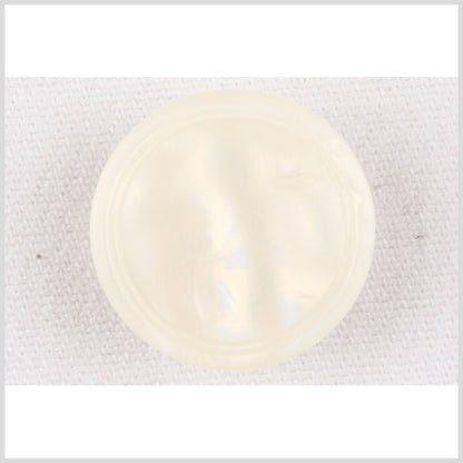 Ivory Plastic Button - 28L/18mm
