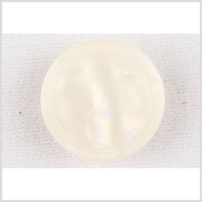 Plastic Shank Back Button - 36L/23mm - Ivory Gold Luster