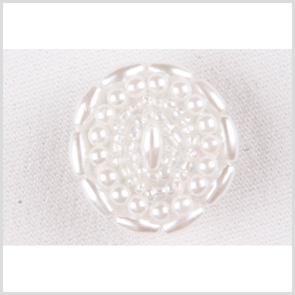 White Plastic Button - 40L/25.5mm