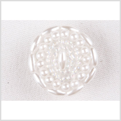 White Plastic Button - 40L/25.5mm