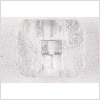 Clear White Plastic Button - 32L/20mm