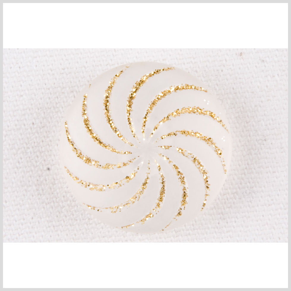 Clear Gold Plastic Button - 20L/12.5mm