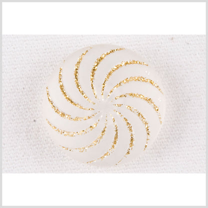 Clear Gold Plastic Button - 20L/12.5mm