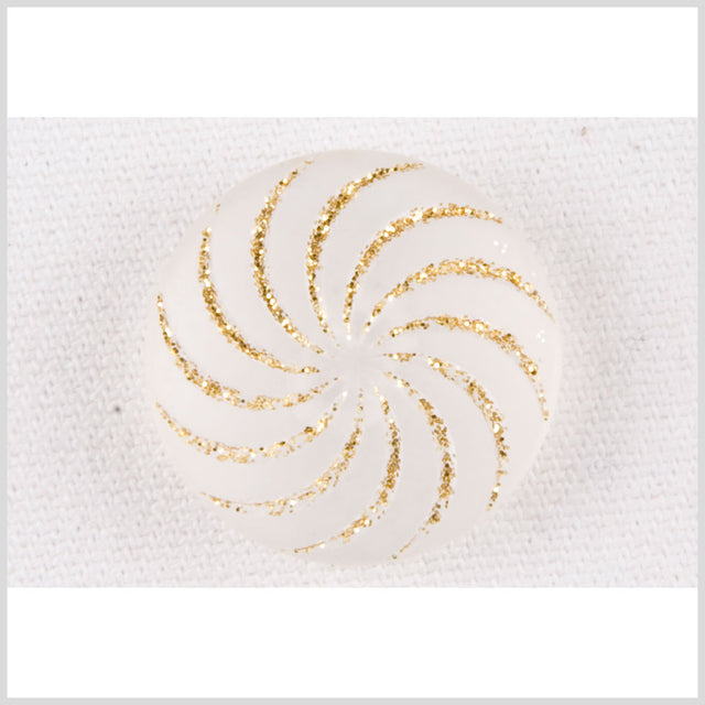 Clear Gold Plastic Button - 20L/12.5mm
