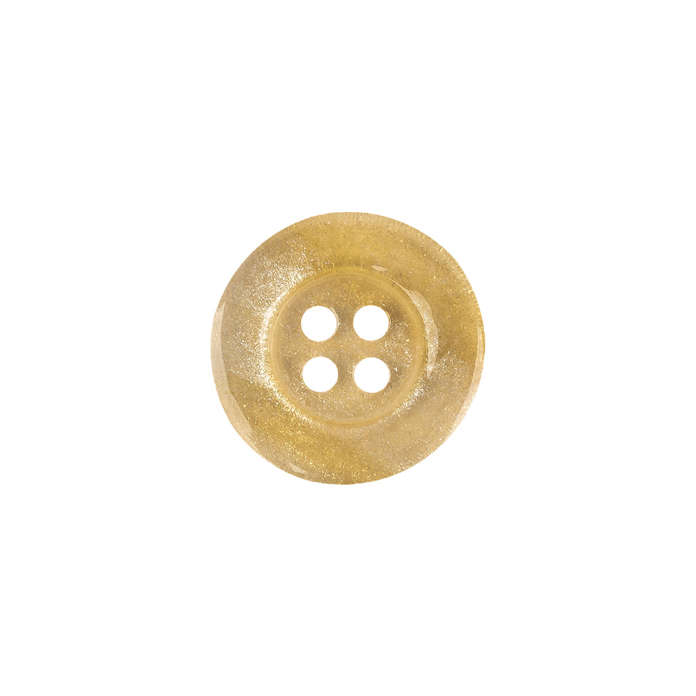 Gold Plastic Button - 24L/15mm