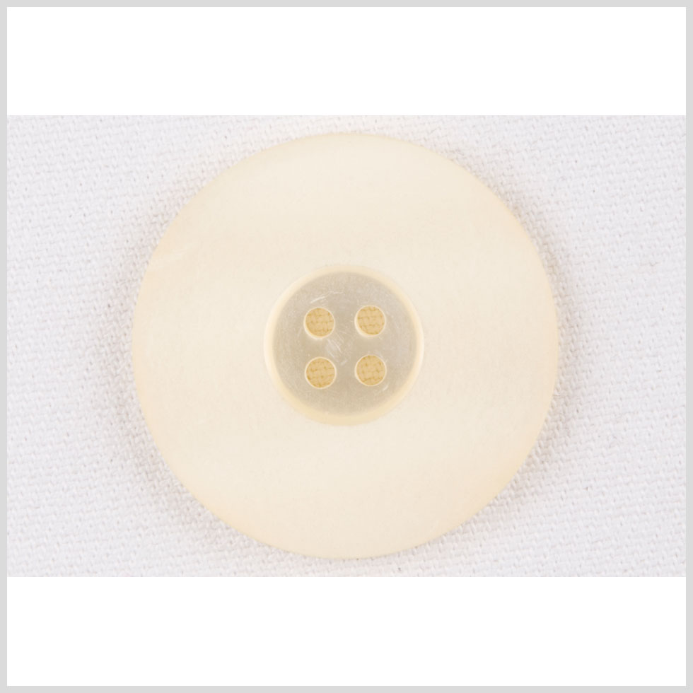 Ivory Plastic Button - 36L/23mm