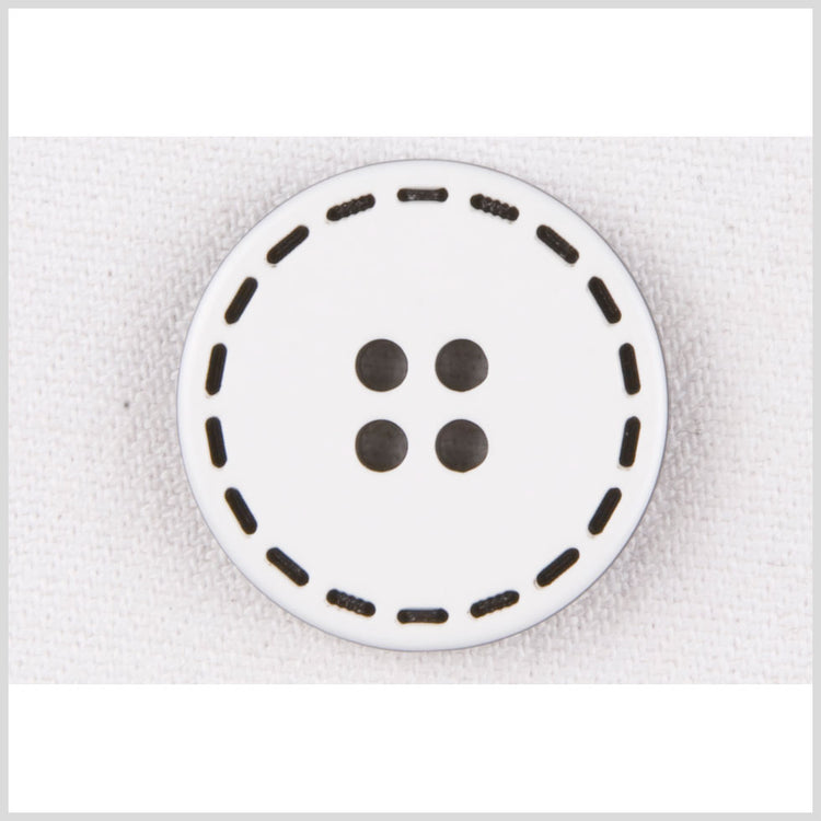 template--25130090922057__main-White/Black Plastic Button - 24L/15mm