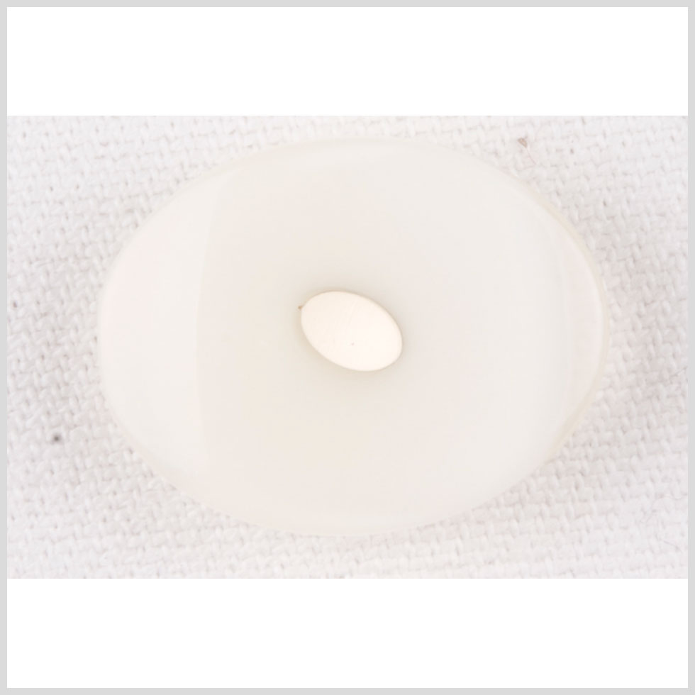 White Plastic Button - 36L/23mm