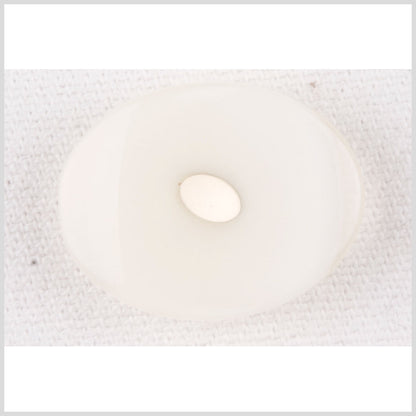 White Plastic Button - 36L/23mm